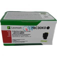 利盟CS421,CS521,CX421,CX522,CX622的低容黑色粉盒 原厂正品 78C30K0