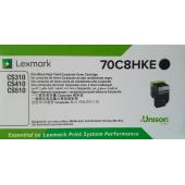 利盟CS310,CS410,CS510的高容黑色粉盒 原厂正品 70C8HKE