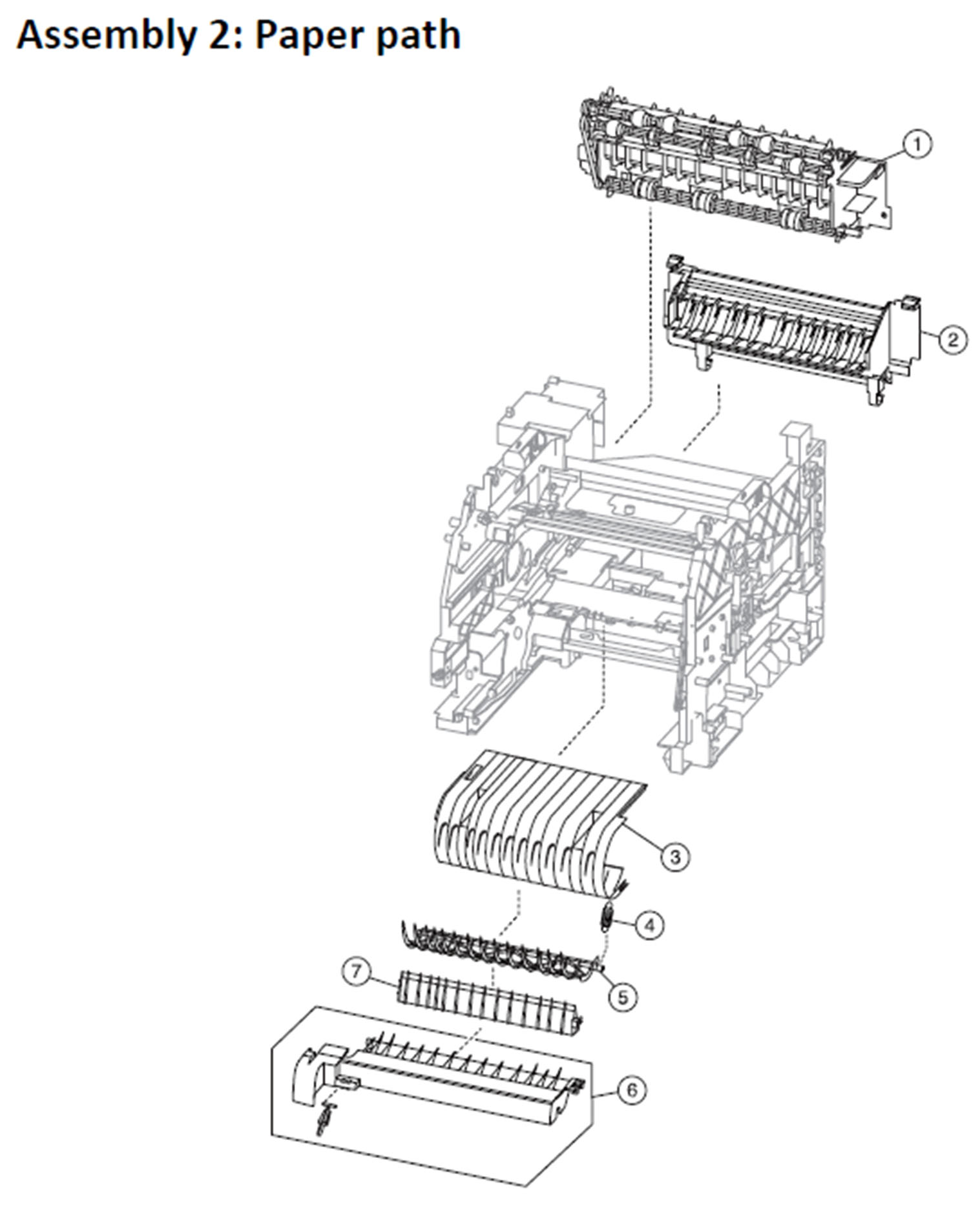 Lexmark MS810 Assembly 2: Paper Path
