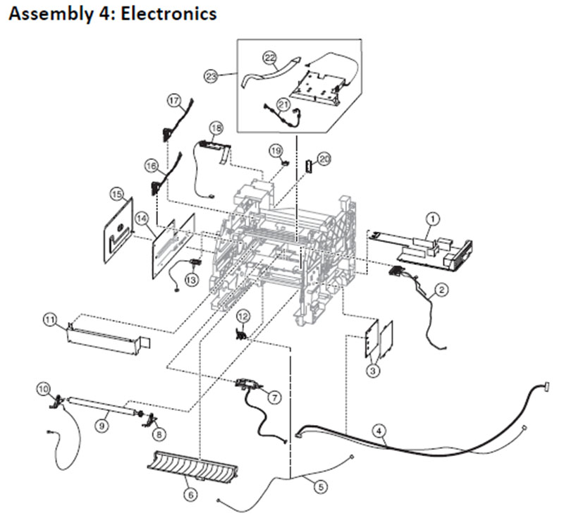 Lexmark MS810 Assembly 4: Electronics