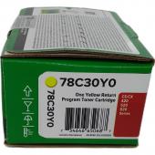利盟CS421,CS521,CX421,CX522,CX622的彩色粉盒 78C30C0/78C30M0/78C30Y0